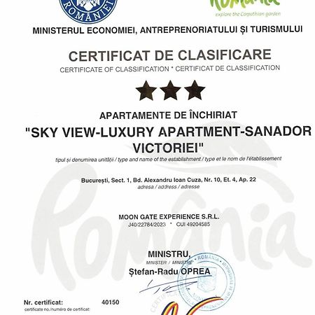 Sky View - Luxury Apartament - Sanador Victoriei 布加勒斯特 外观 照片